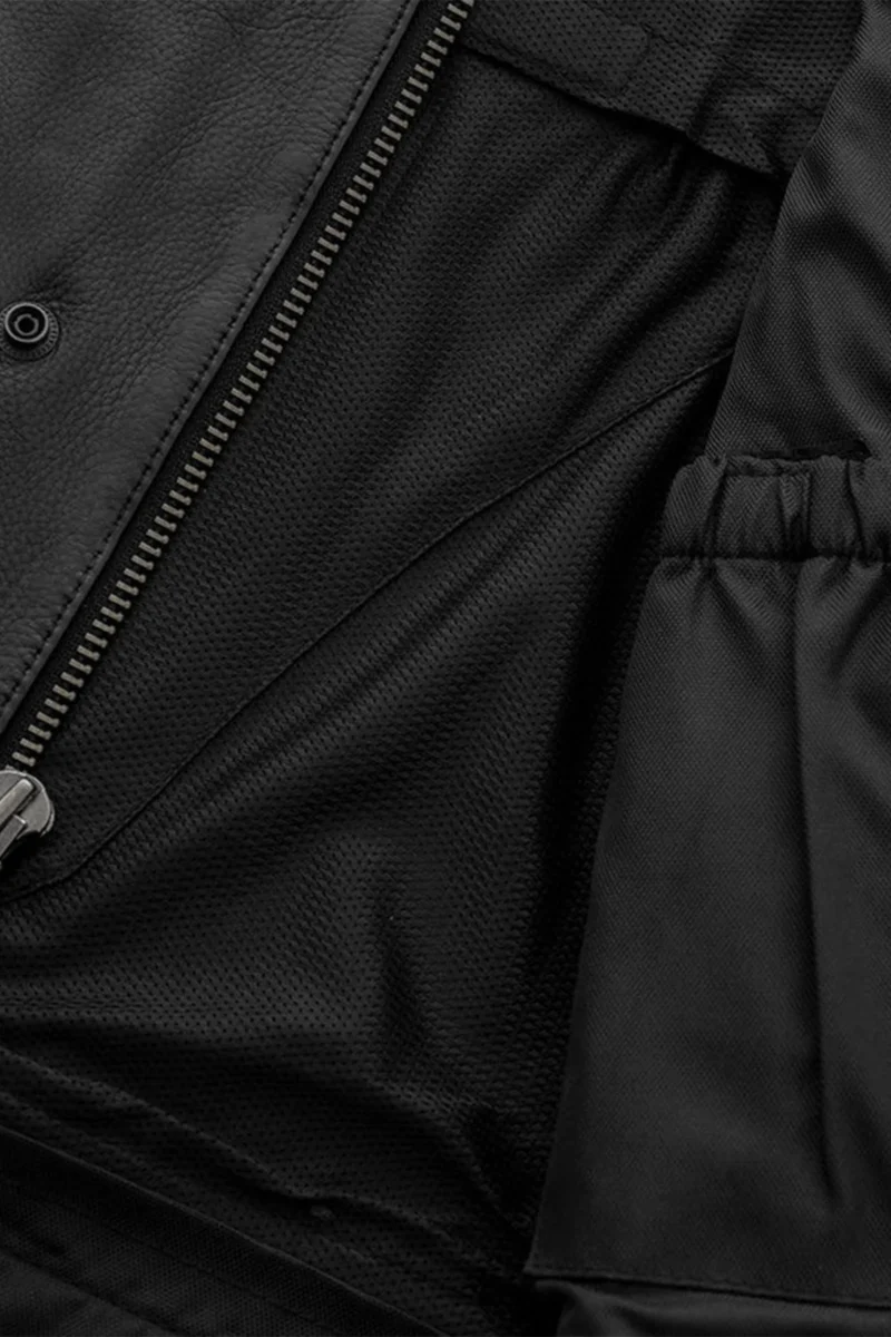 Motorbike Leather Vest Lowrider-LTR - Men Vest