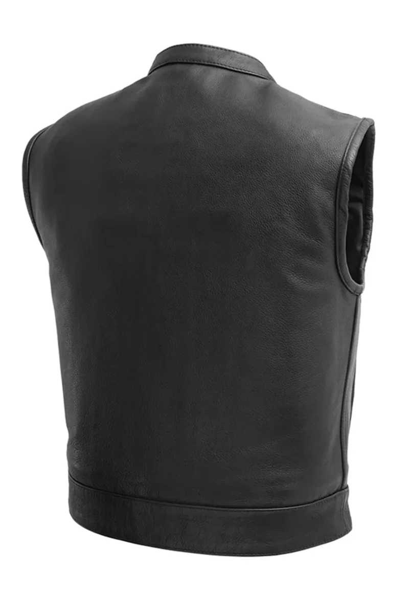 Motorbike Leather Vest Lowrider-LTR - Men Vest