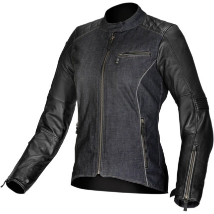 Womens Denim Leather Jackets