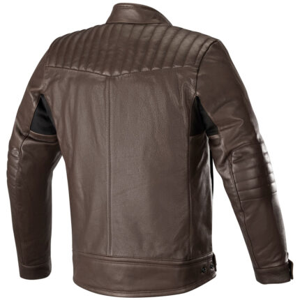 Crazy Rider Leather Jacket for Men - Tobacco Brown