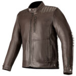 Crazy Rider Leather Jacket for Men - Tobacco Brown