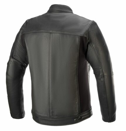 Men Leather Jacket Classic Riding Jacket - Black