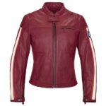 Women Leather Jacket BMW Club Women’s Jacket - RED