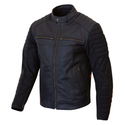 Men Motorcycle Jacket Black Leather Urban Jacket