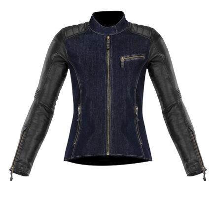 Womens Denim Leather Jackets