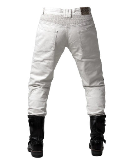 Men Kevlar Motorcycle Jeans MK-11 - CREME