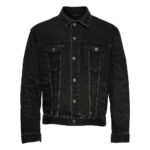 Motorcycle Denim Jacket Urban Riding Jacket - Black