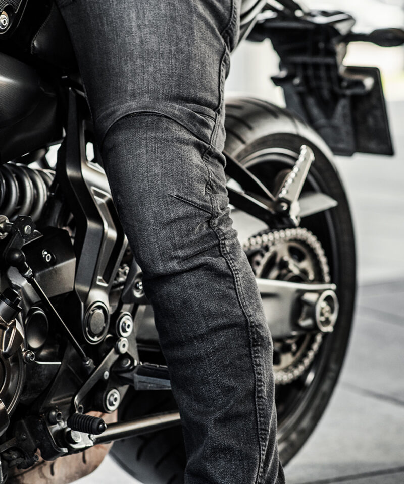 Mens Kevlar Jeans Gravel-3 Reinforced Jeans- Black