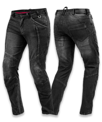 Men Kevlar Motorcycle Jeans GHOST Reinforced Jeans- Black