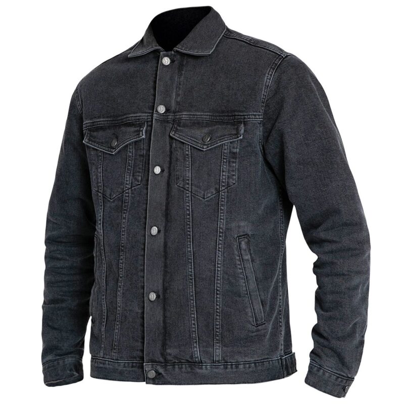 Motorcycle Denim Jacket Maverick Urban Jacket - Washed Black