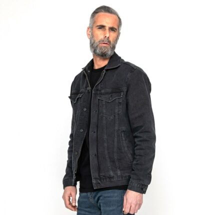 Motorcycle Denim Jacket Maverick Urban Jacket - Washed Black