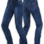 Motorcycle Jeans For Womens Sansa Reinforced Jeans- BLUE