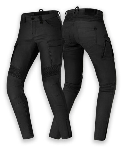 Ladies Motorcycle Pants Giro-2 Riding Slim Fit Jeans - Black