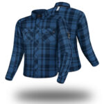 Motorcycle Shirts for Men Denim Shirt - Blue