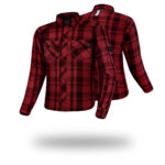 Motorcycle Shirts for Men Reinforced Shirt - Red