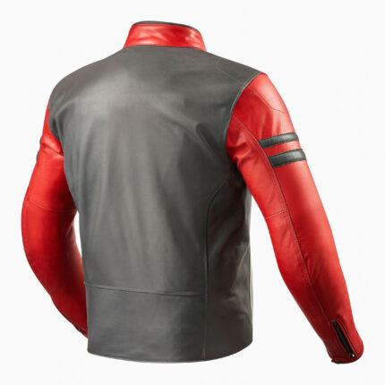 Vintage Motorcycle Leather Jacket For Men - Red