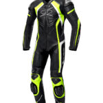 Spyke Losail Race Men Leather Racing Suit - Black Green