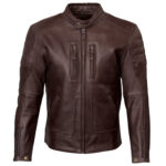 Men Motorcycle Leather Jacket Draycoat - OXI BLOOD