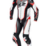 Spyke Aragon Race Leather Racing Suit for Kids & Adults - White