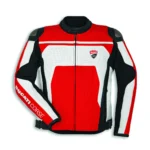 Ducati Corse C4 Leather Jacket For Men - Red