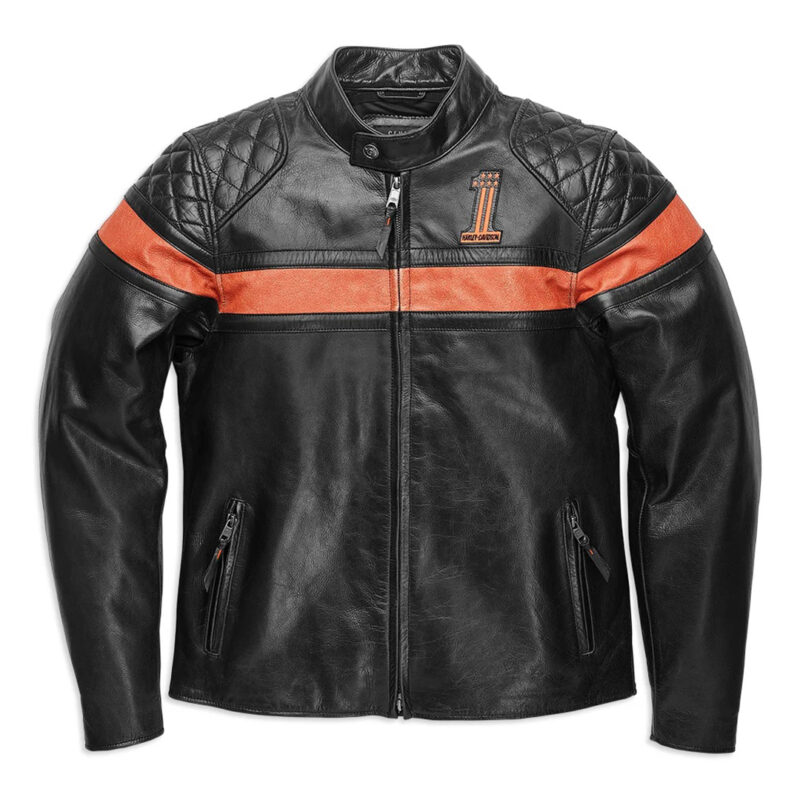 Harley Davidson Victory Sweep Leather Jacket