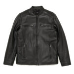 Moto Leather Jacket For Men - Black