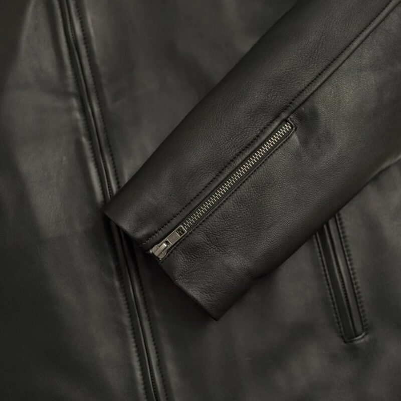 Moto Leather Jacket For Men - Black