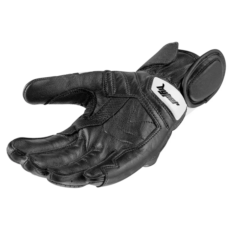 Street Riding Gloves Hyper H2 Motorcycle Gloves - Black & White