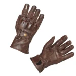 Leather Gloves DURHAM Riding Gloves - Brown