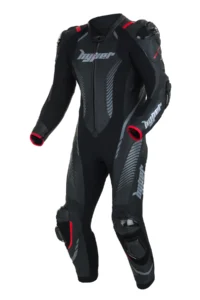 Motorcycle Suit Legendary 1-Piece Leather Race Suit - BLACK