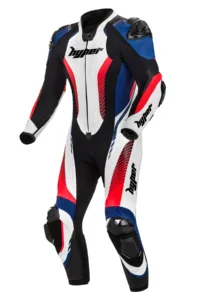 Motorcycle Suit Legendary 1-Piece Leather Race Suit - BLUE
