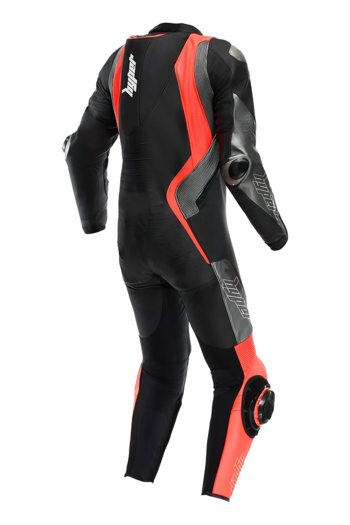 Motorbike Leather Racing Suit 1PC Perf - RED