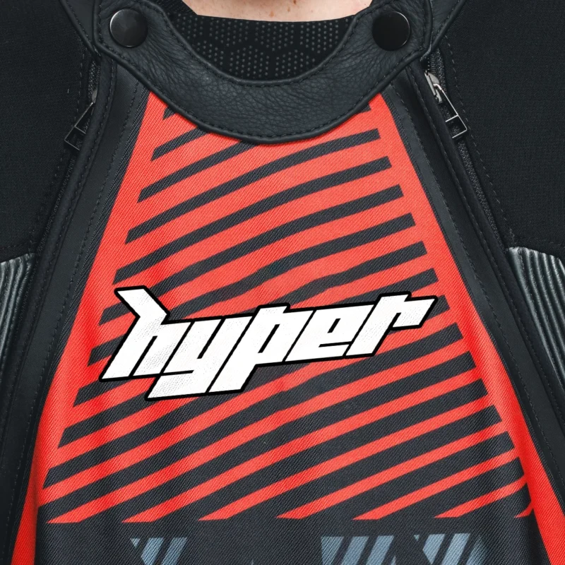 Motorbike Leather Racing Suit 1PC Perf - RED