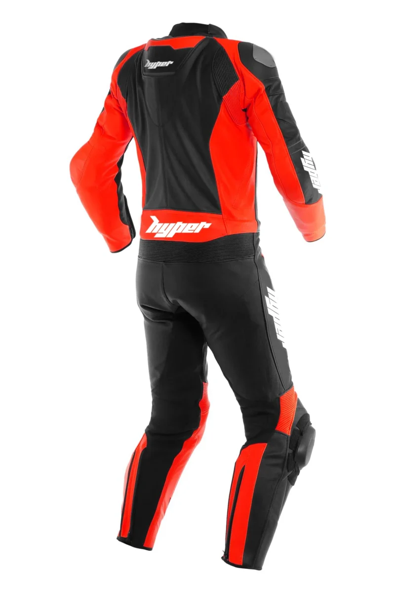 Men Motorcycle Suit Mistel 2-Piece Leather Race Suit - RED