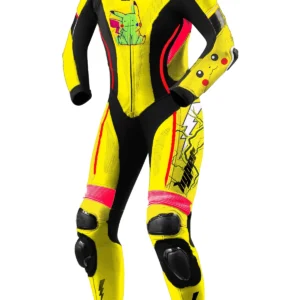 Pikachu Edition Women Race Suit Fully Customizable Leather Suit