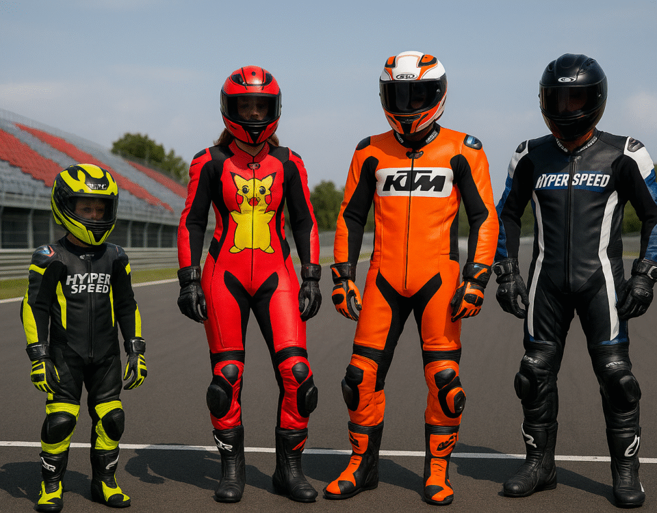 Kids Motorcycle Leather Suit One Piece Junior Race Suit