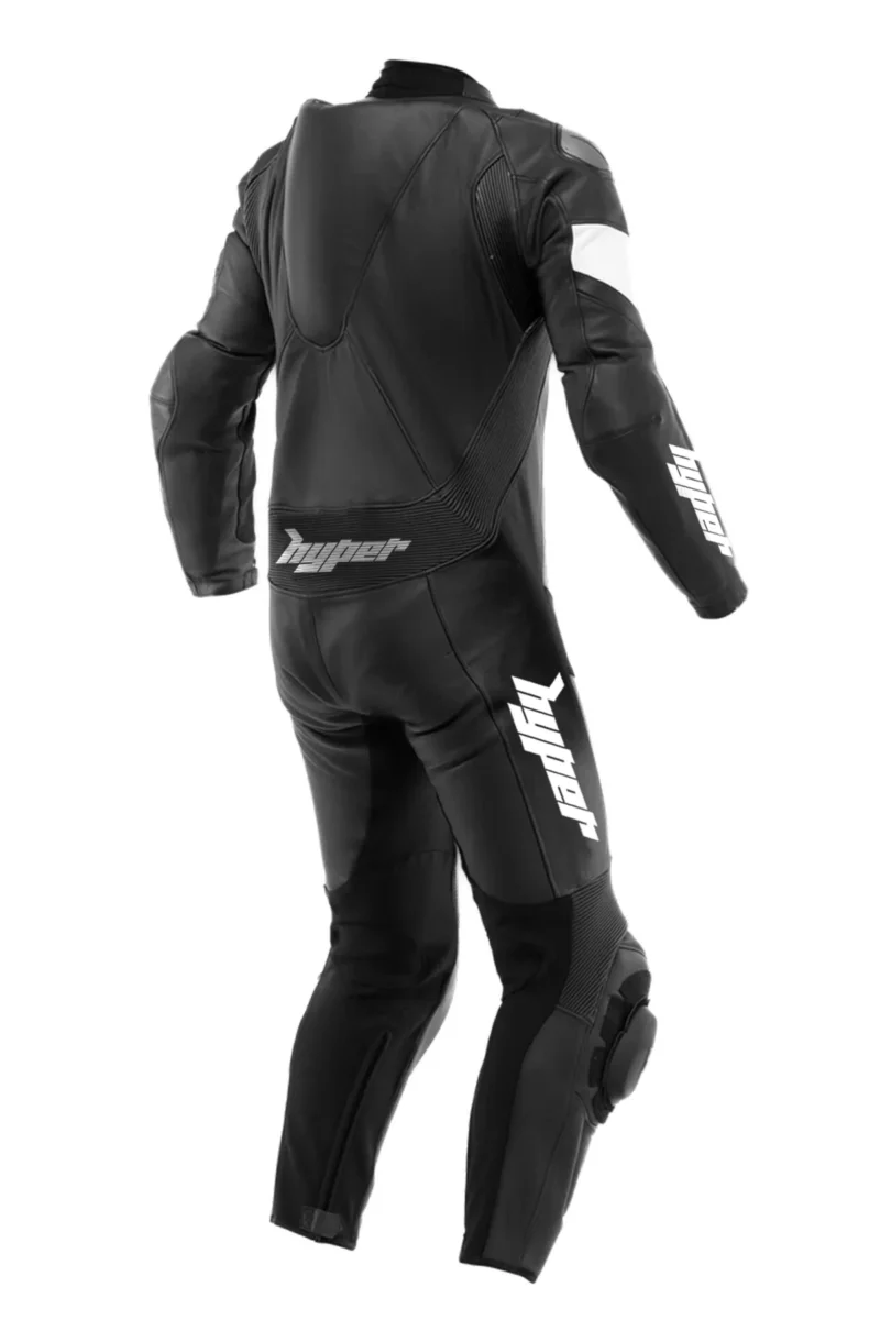 Men 1-Piece Motorcycle Perforated Leather Suit