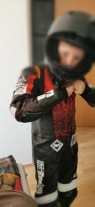 junior leather race suit