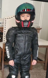junior leather race suit