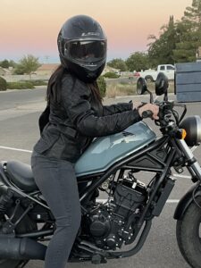 women motorbike leather jacket
