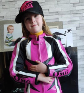 junior leather race suit