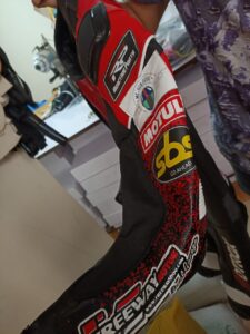 junior leather race suit