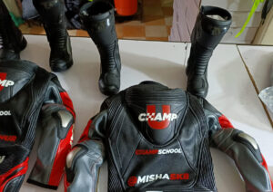 junior leather race suit