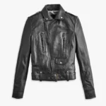 Classic Biker Summer Leather Jacket - Perforated