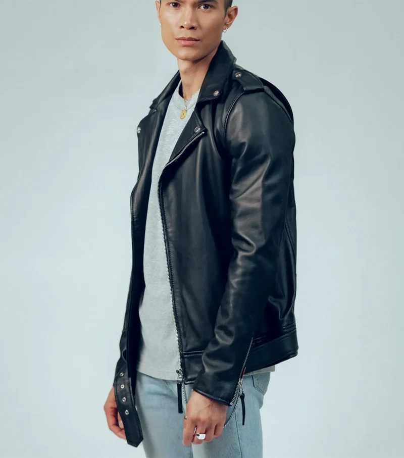 Voyager Biker Leather Jacket Biker Protection Jacket