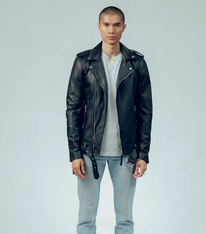 Voyager Biker Leather Jacket Biker Protection Jacket