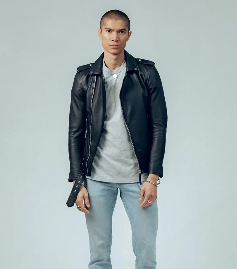 Voyager Biker Leather Jacket Biker Protection Jacket
