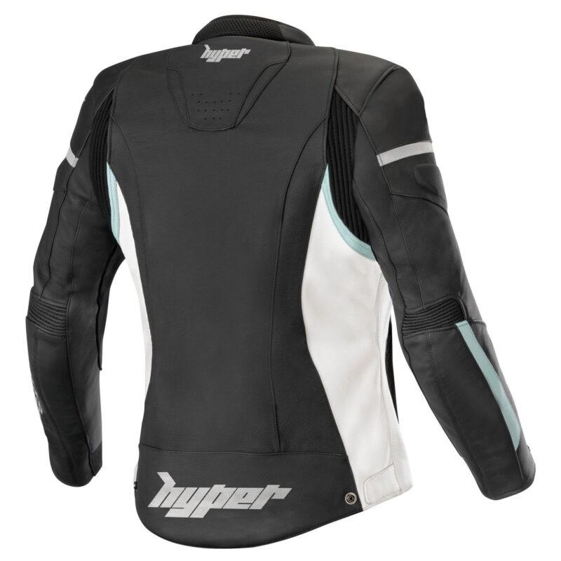 Women Leather Motorcycle Jacket Hyper Stella Kira – Black
