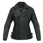 Women Motorcycle Jacket Ohio Leather Black Jacket