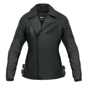 Women Motorcycle Jacket Ohio Leather Black Jacket